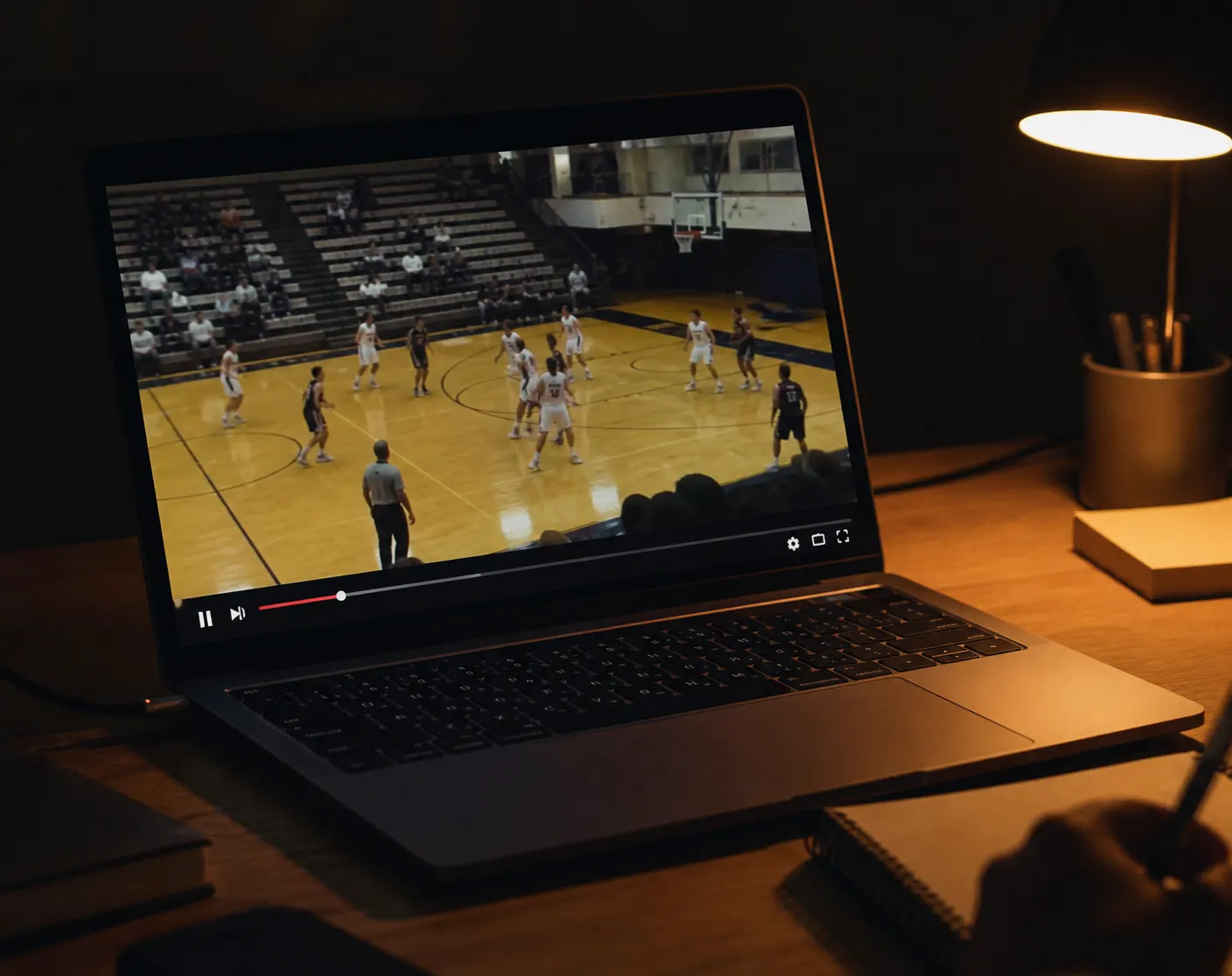 A saved AAU club livestream broadcast at 480p — the kind of livestream film ScreenAssist tags.